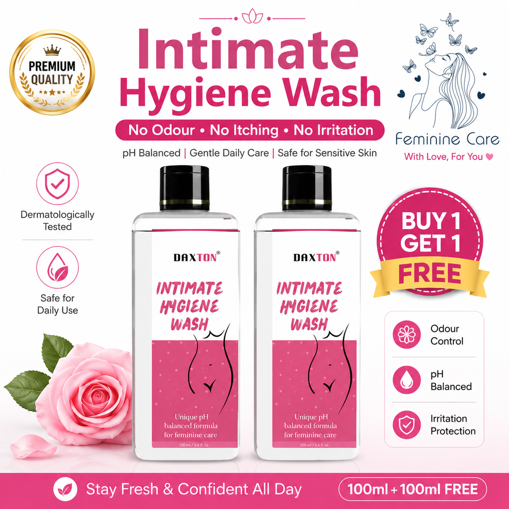Intimate Hygiene Wash for Women (Pack of 2) | No Odour, No Itching, No Irritation | pH Balanced Feminine Wash | 100ml + 100ml Free