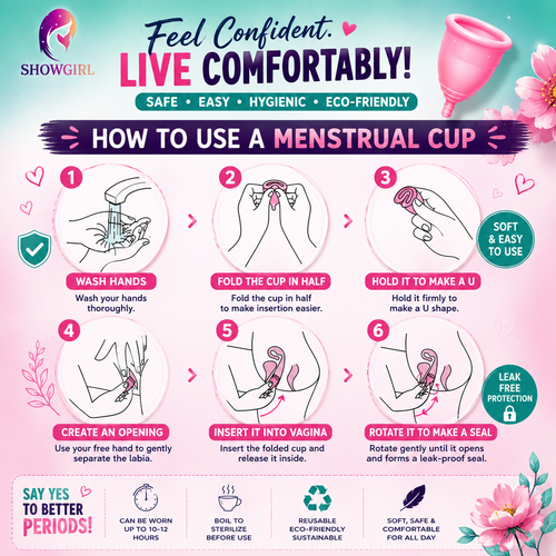 Menstrual Cup for Women | (Pack Of 3) Medium Size Protection for Up to 10-12 Hours | FDA Approved